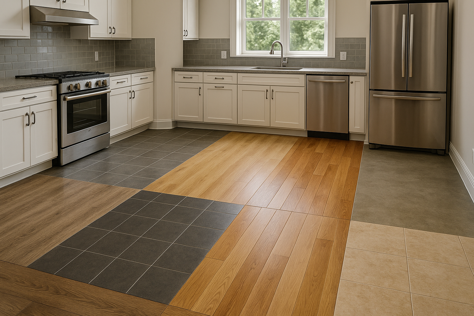 Illustration af Bedste gulv til køkken: Hvad skal du vælge for holdbarhed og stil?