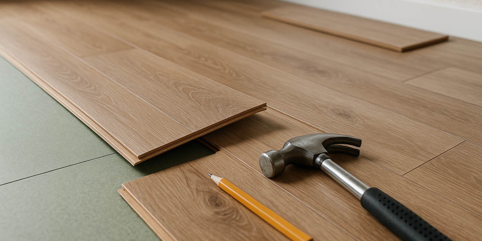 Illustration af Fordele ved klikgulv: Hvorfor vælge denne nemme og holdbare løsning?