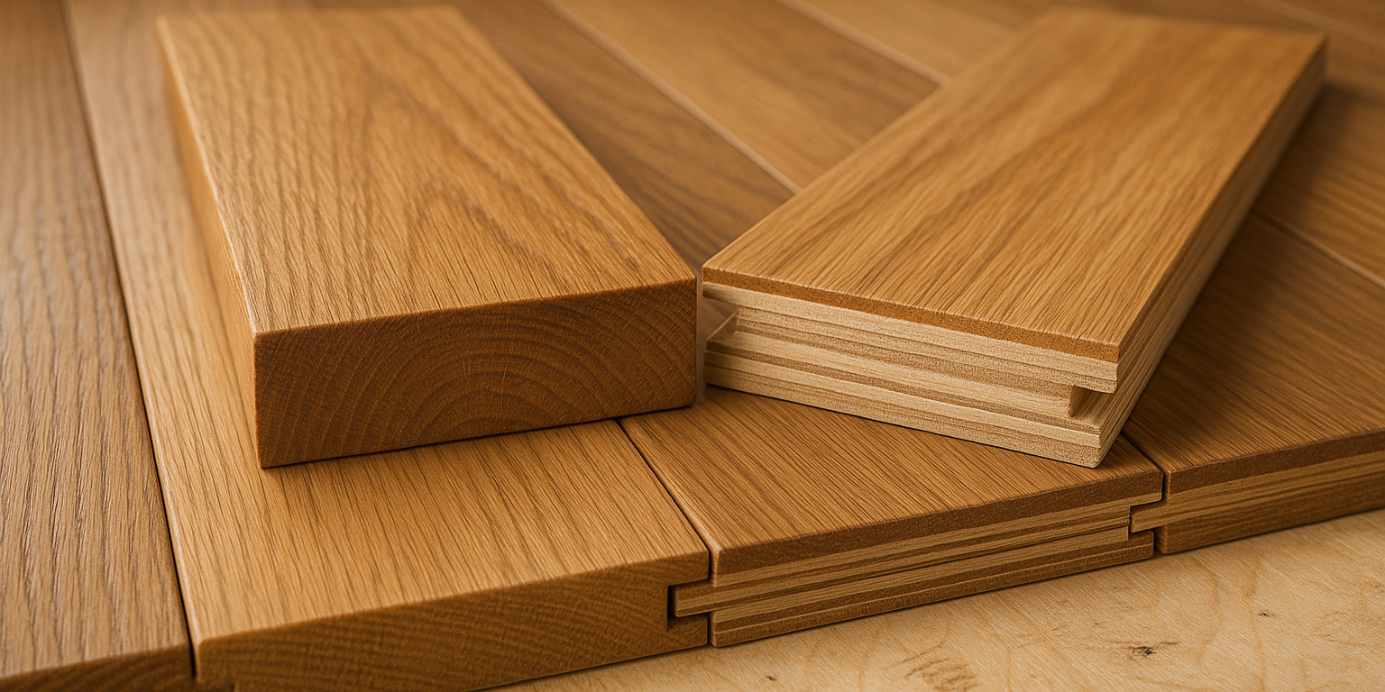 Illustration af Massiv eller lamelgulv: Hvilket er det rette valg for dit hjem?