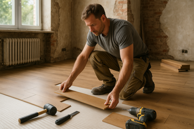 Nyt gulv ved husrenovering: Sådan vælger du det rette materiale til dit hjem Illustration af Nyt gulv ved husrenovering: Sådan vælger du det rette materiale til dit hjem
