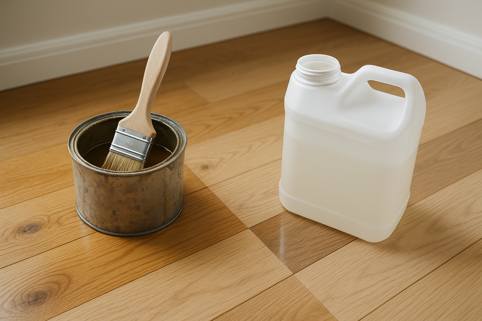 Illustration af Olie eller lak på trægulv: Hvad er det bedste valg for dit hjem?