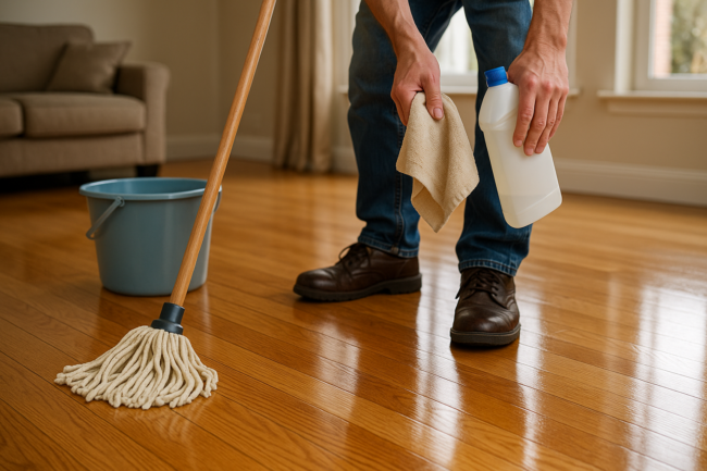 Illustration af Sådan sikrer du optimal vedligeholdelse af lakeret gulv: Tips til daglig pleje og forebyggelse